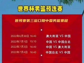 男篮世界杯2022赛程表直播(男篮世界杯2022赛程表直播视频)