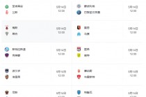 欧洲五大联赛赛程表(欧洲五大联赛赛程表时间)