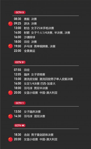 东京奥运会赛程出炉(东京奥运会赛程时间表完整版)