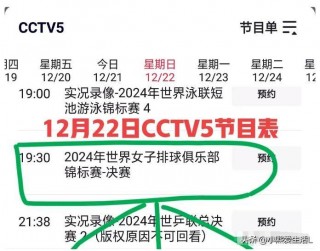 今日央视5套节目单(今日央视5套节目单表)