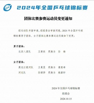 乒乓球最新赛事消息今天(乒乓球最新赛事消息今天赛程)