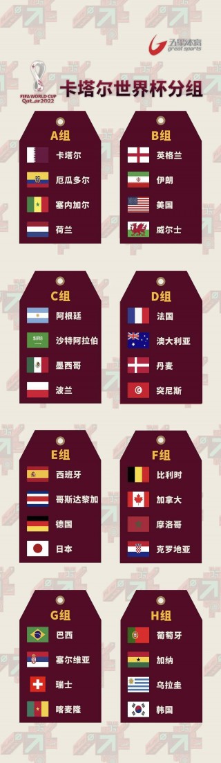 卡塔尔世界杯分组(卡塔尔世界杯分组图片)
