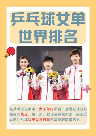 中国乒乓球女单排名(乒乓球女单排名最新排名表)