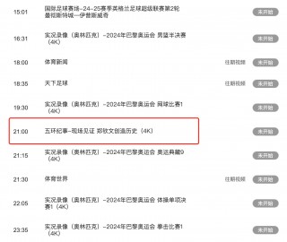 cctv5体育节目表直播(全球体育直播)