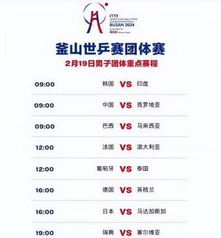 今晚男单乒乓球比赛直播(今晚男单乒乓球比赛直播时间)