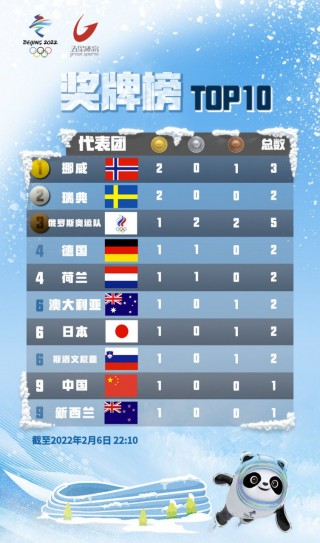 2022年冬奥会奖牌排名(2021年冬奥会奖牌榜的名次是多少)