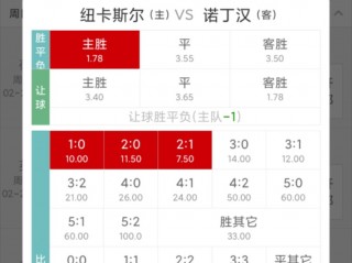 纽卡斯尔联vs诺丁汉森林比分预测(纽卡斯尔联vs诺丁汉森林比分预测聊球啦)