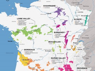法国红酒产区地图(法国红酒产区板块地图)，法国红酒产区板块地图，探索法国葡萄酒的源头，探索法国葡萄酒的源头，法国红酒产区板块地图
