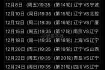 cba篮球联赛赛程(cba篮球联赛赛程回放)