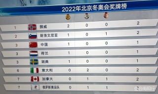 冬奥会总奖牌榜排名(冬奥会总奖牌榜排名第几)