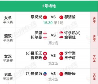 半决赛赛程表(半决赛赛程表图片)