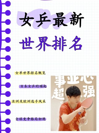 女乒世界排名最新排名(女乒世界排名最新排名表亚锦赛冠军)