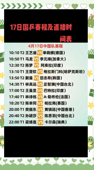 国乒今日赛程安排(国乒今日赛程安排陈梦再战孙颖莎)