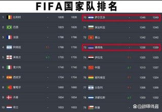 世界杯国家队排名(世界杯国家队排名足球)