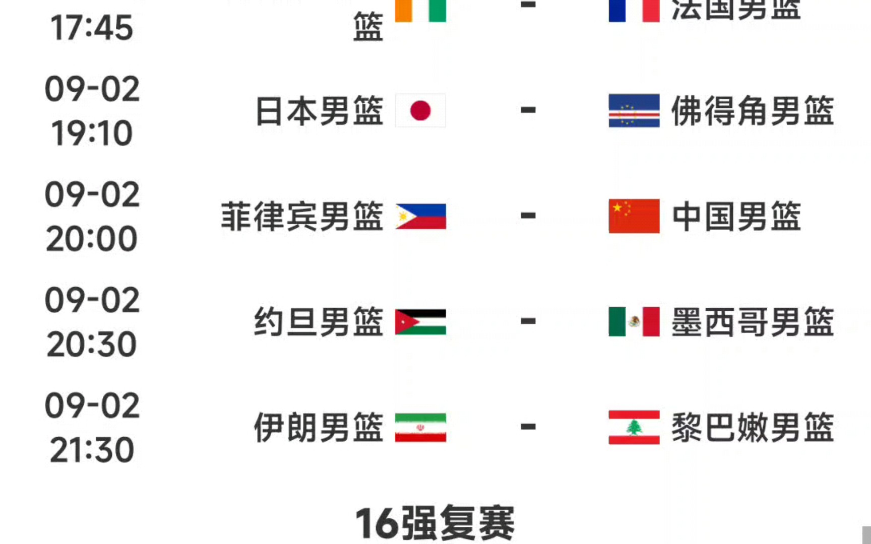 男篮世界排名一览表(男篮世界排名最新排名表)  第1张