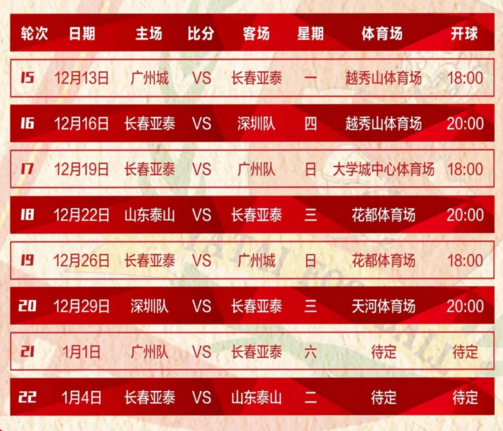 中超联赛2021赛程表直播(中超联赛20212022赛程表)  第2张