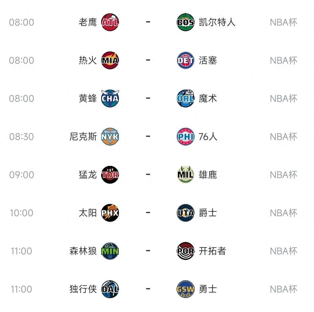 cctv5nba直播时间表(CCTV5NBA直播时间表2024年)  第1张