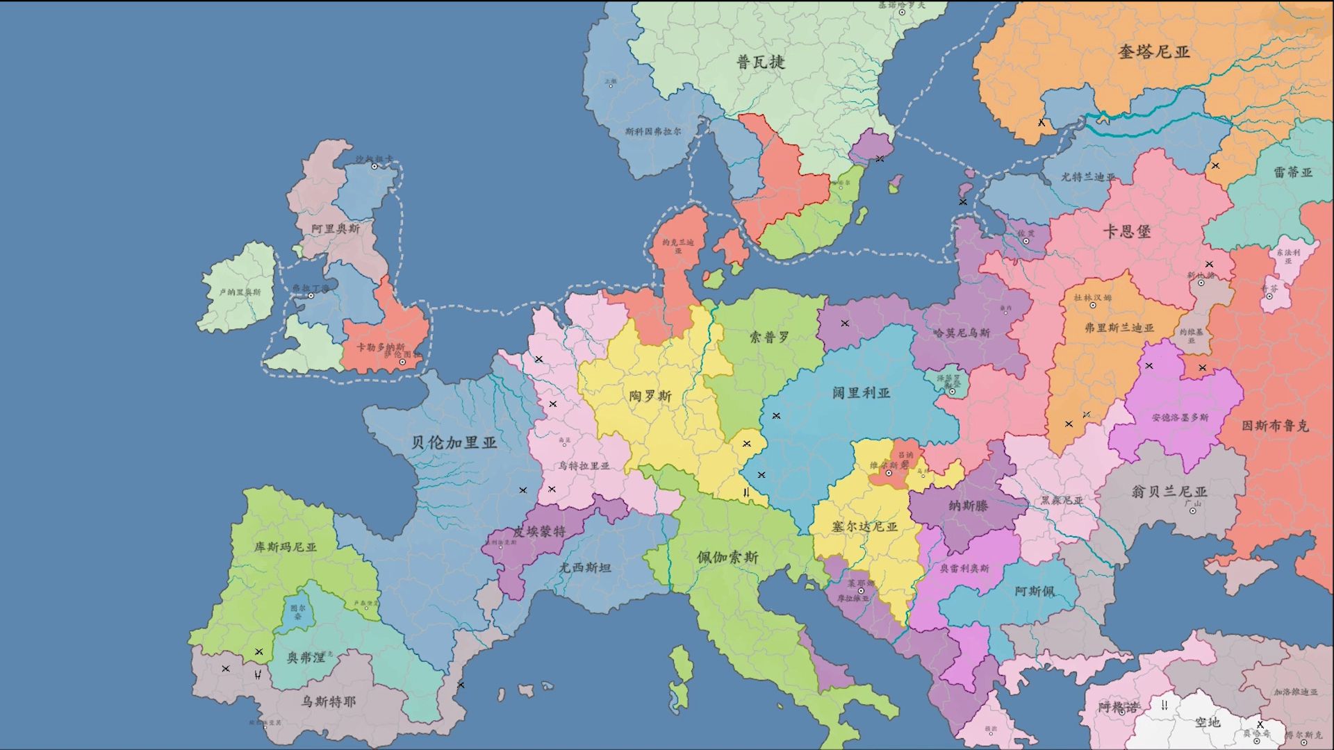 欧洲地图高清中文版(欧洲地图高清中文版国家地图)  第2张
