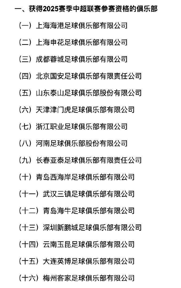 中超球队排名名单(中超球队排名名单最新)  第1张