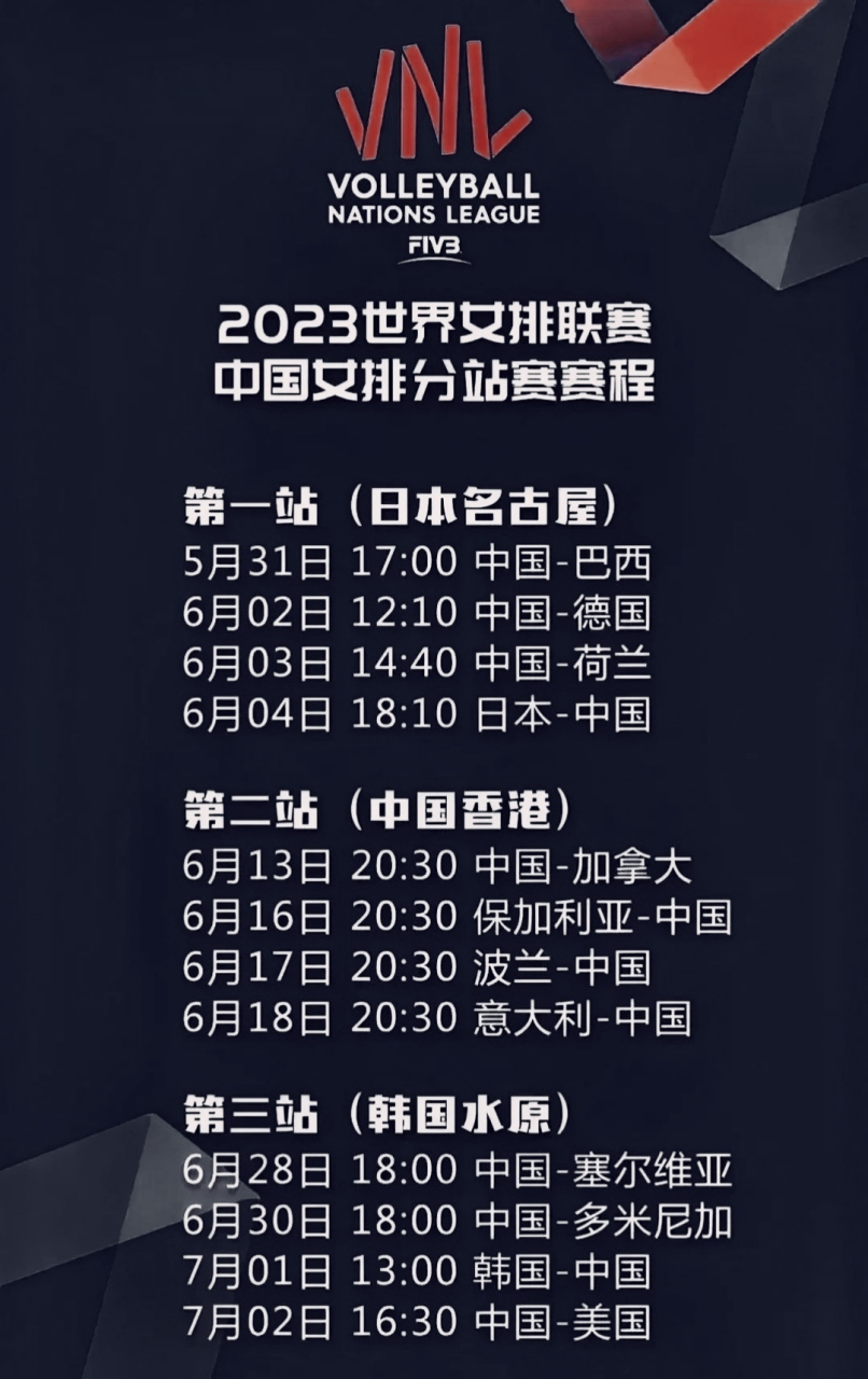 女排最近比赛赛程(女排最近比赛赛程2023)  第2张
