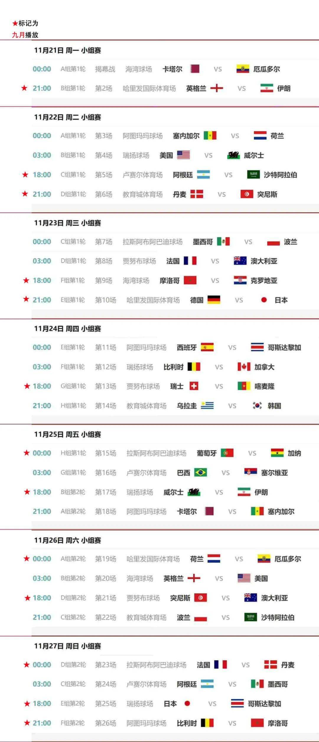 今日世界杯赛事直播(今日世界杯比赛赛程表)  第2张